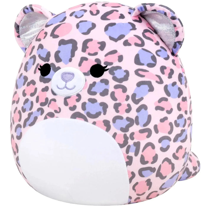 Squishmallows - Easter Edition Dallas the Leopard with Pink & Purple Spots Plush (7") - Kellytoy - (2021)