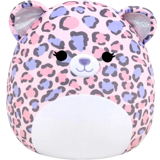 Squishmallows - Easter Edition Dallas the Leopard with Pink & Purple Spots Plush (7") - Kellytoy - (2021)