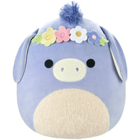 Squishmallows - Easter Edition Flower Crown Milanda the Purple Donkey Plush (8.5