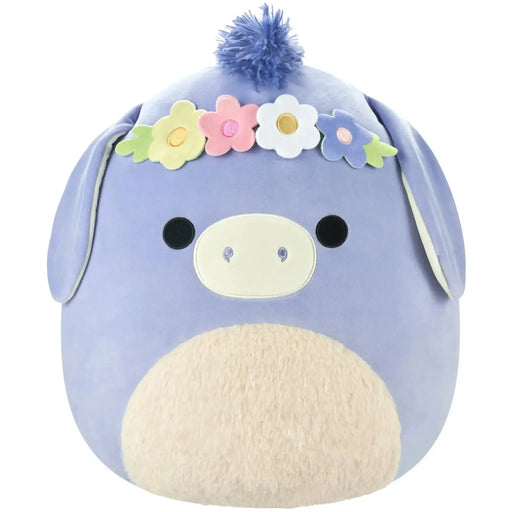 Squishmallows - Easter Edition Flower Crown Milanda the Purple Donkey Plush (8.5") - Jazwares - (2024)