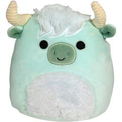 Squishmallows - Easter Edition Iver the Highland Cow with Mint Green Body Plush (7") - Kellytoy - (2022)