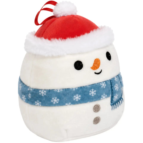 Squishmallows - Galindo the Snowman Holiday Ornament Plush (4