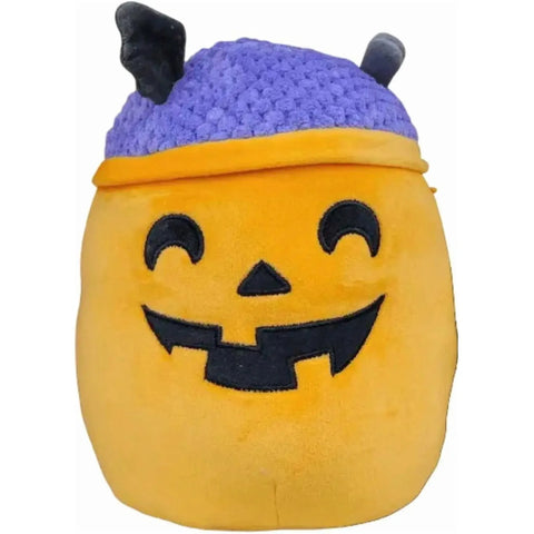 Squishmallows - Halloween Edition Lanny the Jack-o'-Lantern Candy Bucket Plush (8.25