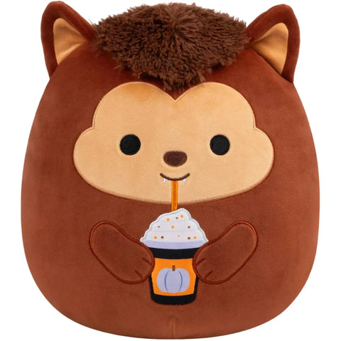Squishmallows - Halloween Edition Wade the Werewolf with Pumpkin Drink Plush (12
