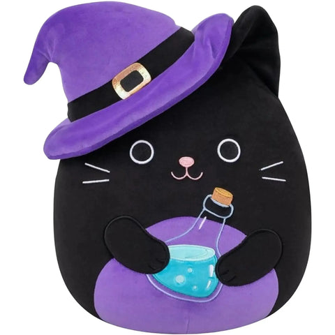 Squishmallows - Halloween Edition Witch Hat Autumn the Cat with Potion Plush (12