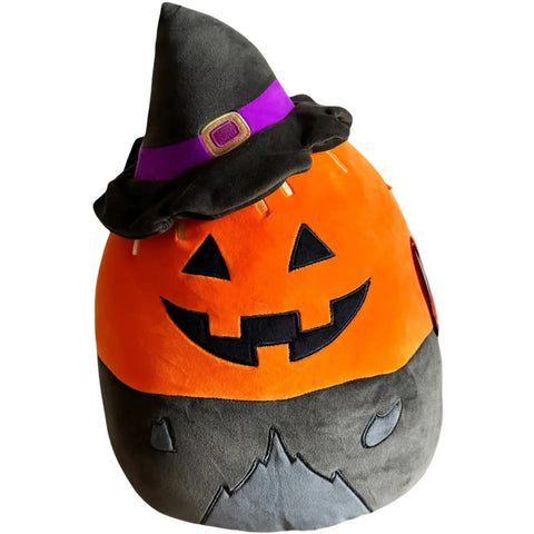 Squishmallows - Halloween Edition Witch Hat Paige the Jack-O’-Lantern Pumpkin Plush (12