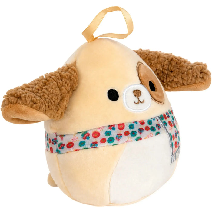 Squishmallows - Harris the Dog Holiday Ornament Plush (4.5") - Kellytoy - Holiday Winter Collection - (2023)