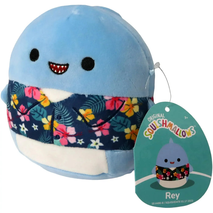 Squishmallows - Hawaiian Shirt Rey the Shark Plush (5") - Kellytoy - Mystery Squad - (2023)