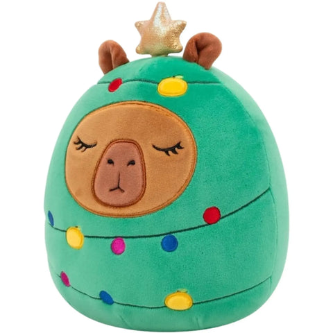Squishmallows - Holiday Edition Christmas Tree Costume Lijjian the Capybara Plush (12