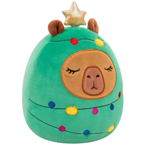 Squishmallows - Holiday Edition Christmas Tree Costume Lijjian the Capybara Plush (12