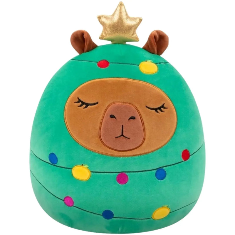 Squishmallows - Holiday Edition Christmas Tree Costume Lijjian the Capybara Plush (12