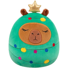 Squishmallows - Holiday Edition Christmas Tree Costume Lijjian the Capybara Plush (12") - Jazwares - (2025)
