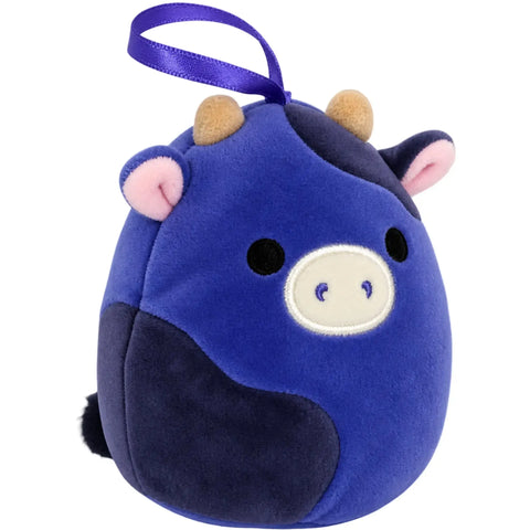 Squishmallows - Ingred the Cow Holiday Ornament Plush (4
