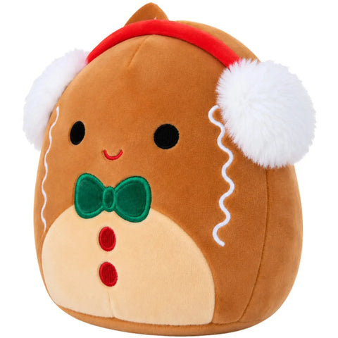 Squishmallows - Jordan the Gingerbread Boy Holiday Ornament Plush (4