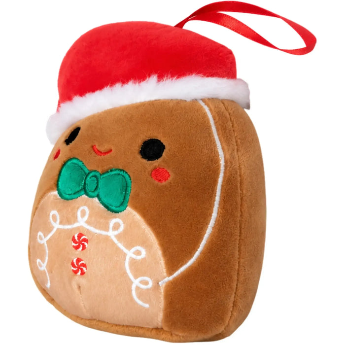 Squishmallows - Jordan the Gingerbread Boy Version 2 Holiday Ornament Plush (4.5") - Kellytoy - Holiday Classic Collection - (2022)