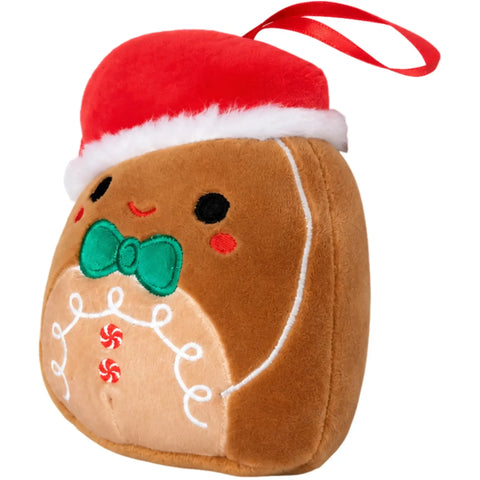 Squishmallows - Jordan the Gingerbread Boy Version 2 Holiday Ornament Plush (4.5