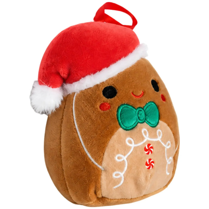 Squishmallows - Jordan the Gingerbread Boy Version 2 Holiday Ornament Plush (4.5") - Kellytoy - Holiday Classic Collection - (2022)