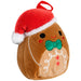 Squishmallows - Jordan the Gingerbread Boy Version 2 Holiday Ornament Plush (4.5") - Kellytoy - Holiday Classic Collection - (2022)