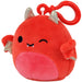 Squishmallows - Karlie the Red Devil Bat Clip-On Plush (3.5") - Kellytoy - Halloween Squad - (2023)