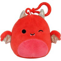 Squishmallows - Karlie the Red Devil Bat Clip-On Plush (3.5