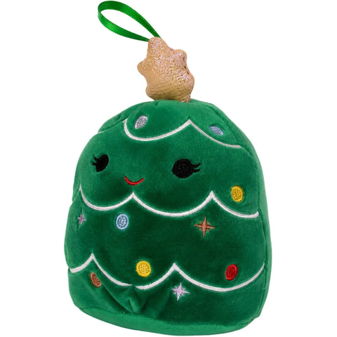Squishmallows - Leama the Christmas Tree Holiday Ornament Plush (3.5