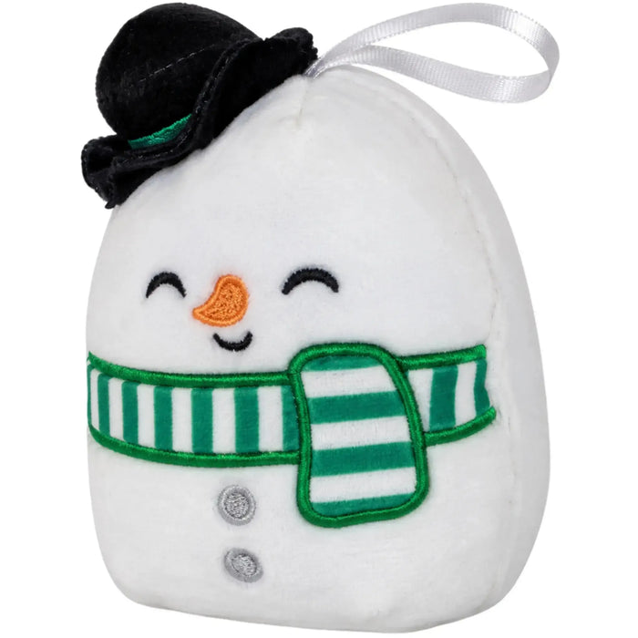Squishmallows - Manny the Snowman Version 2 Holiday Ornament Plush (4.5") - Kellytoy - Holiday Collection - (2023)