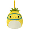 Squishmallows - Maui the Pineapple Mini Plush Clip-On Keychain (3.5