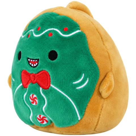 Squishmallows - Mork the Gingerbread Shark Plush (4