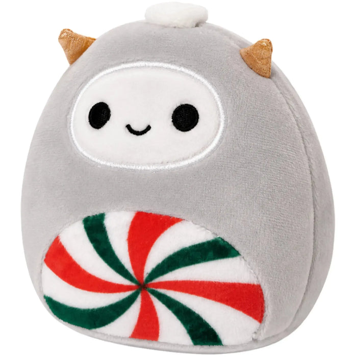 Squishmallows - Nissa the Peppermint Yeti Plush (4") - Kellytoy - Holiday Squad - (2023)