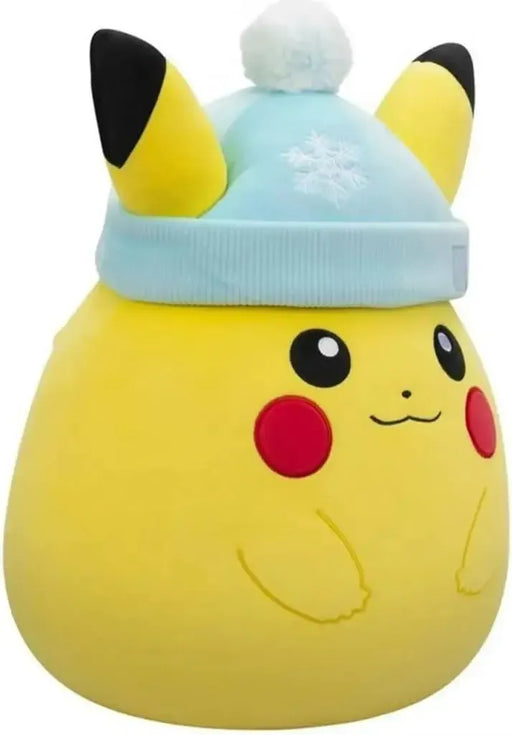 Squishmallows [Pokémon] - Huge Pikachu with Blue Hat Holiday Winter Plush (14") - Jazwares