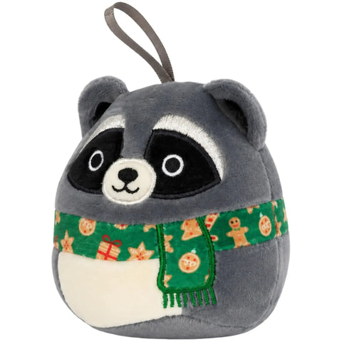 Squishmallows - Rocky the Raccoon Holiday Ornament Plush (4