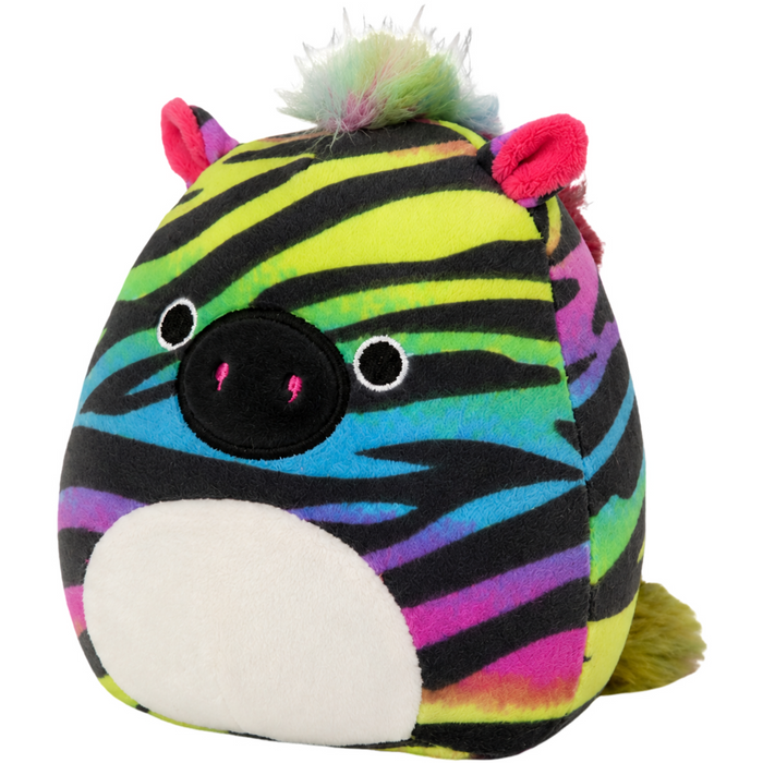 Squishmallows - Safiyah the Rainbow Zebra Plush (5") - Kellytoy - Colorful Crew Squad - (2021)