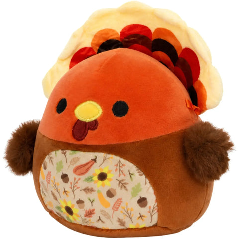 Squishmallows - Ulana the Turkey with Floral Belly Plush (7