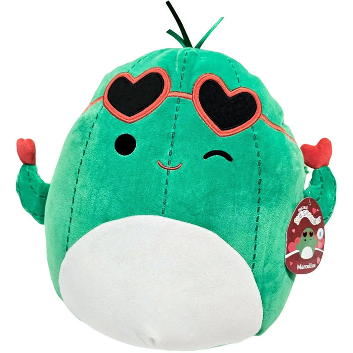 Squishmallows - Valentine’s Edition Heart Sunglasses Winking Marcellus the Cactus Plush (12") - Jazwares - (2024)