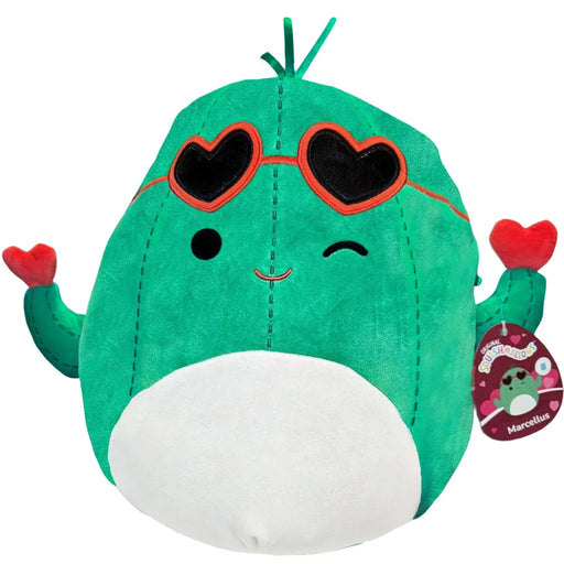Squishmallows - Valentine’s Edition Heart Sunglasses Winking Marcellus the Cactus Plush (12") - Jazwares - (2024)