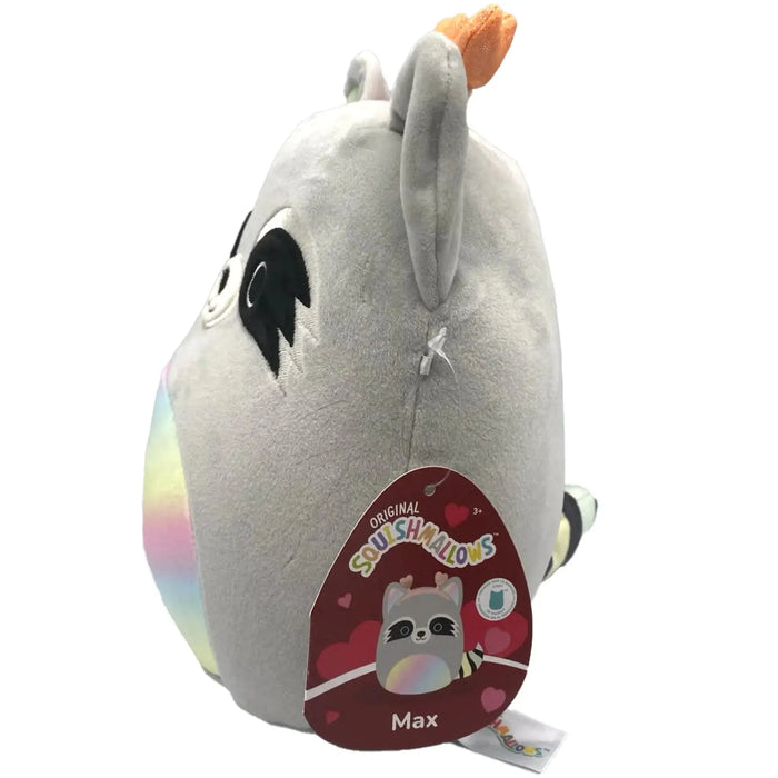Squishmallows - Valentine's Edition Max the Gray Raccoon Plush (9.25") - Jazwares - (2024)