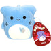 Squishmallows - Valentine’s Edition Nitro the Light Blue Hammerhead Shark Plush (5") - Jazwares - (2022)