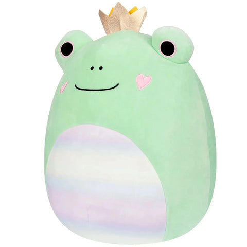 Squishmallows - Valentine’s Edition Yellow Crown Fenra the Green Frog Plush (5