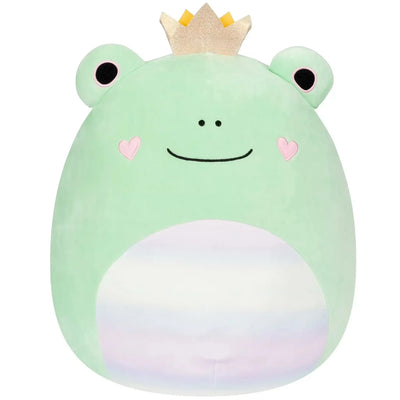 Squishmallows - Valentine’s Edition Yellow Crown Fenra the Green Frog Plush (5