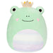 Squishmallows - Valentine’s Edition Yellow Crown Fenra the Green Frog Plush (5") - Jazwares - (2023)