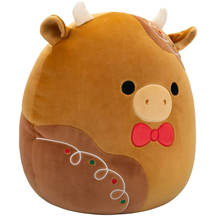 Squishmallows - Winter Edition Jericho the Gingerbread Cow Plush (12") - Jazwares - (2024)
