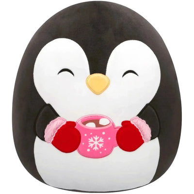 Squishmallows - Winter Edition Luna the Penguin Holding Hot Chocolate Mug Plush (12
