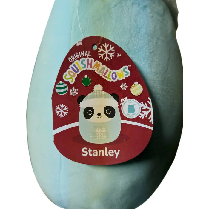 Squishmallows - Winter Edition Stanley the Blue Panda with Snowflake Pocket Plush (12") - Jazwares - (2025)