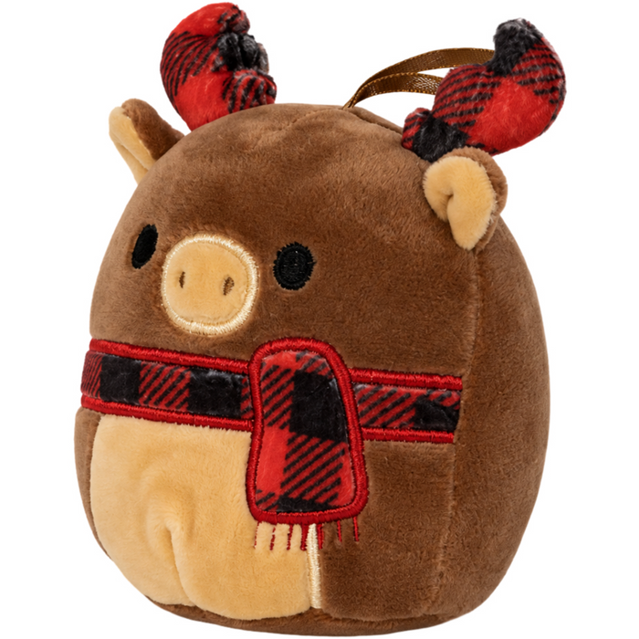 Squishmallows - Alfred the Moose Holiday Ornament Plush (4.5") - Kellytoy - Holiday Winter Collection - (2022)
