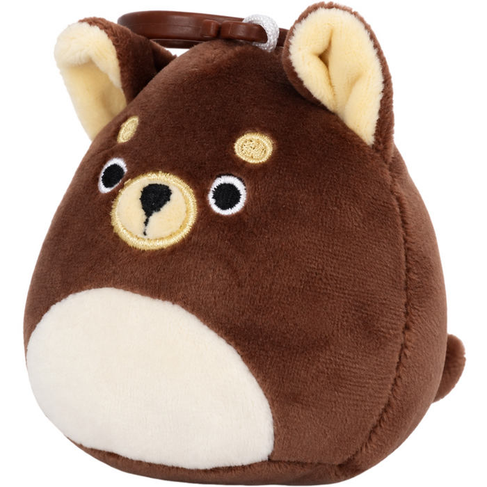 Squishmallows - Barkevina the Chihuahua Clip-On Plush (3.5") - Jazwares - Buddy Squad - (2024)