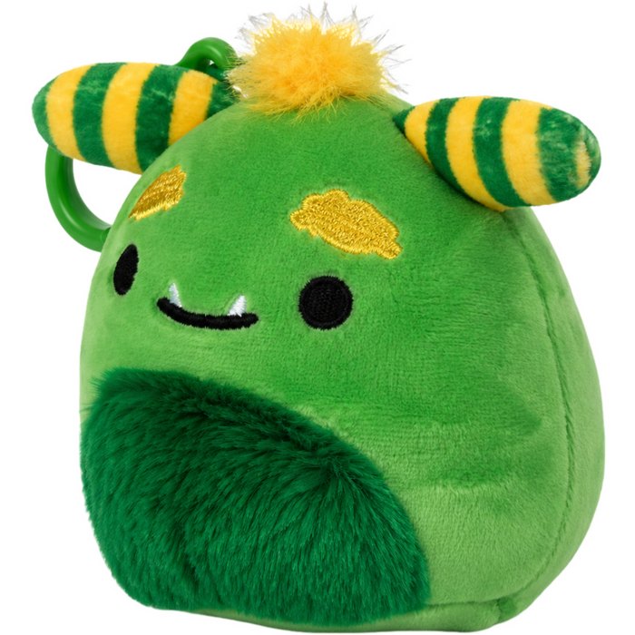Squishmallows - Callum the Green Monster Clip-On Plush (3.5") - Kellytoy - Halloween Squad - (2023)