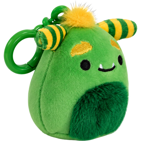 Squishmallows - Callum the Green Monster Clip-On Plush (3.5