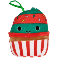 Squishmallows - Chantal the Christmas Cupcake Holiday Ornament Plush (4.5