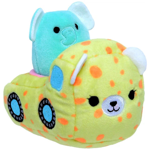 Squishmallows - Diego the Elephant with Lexie the Cheetah Vehicle Plush (5
