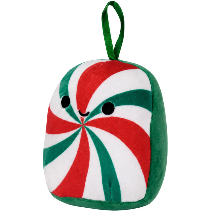 Squishmallows - Dulce the Peppermint Candy Version 2 Holiday Ornament Plush (4.5") - Kellytoy - Holiday Classic Collection - (2022)